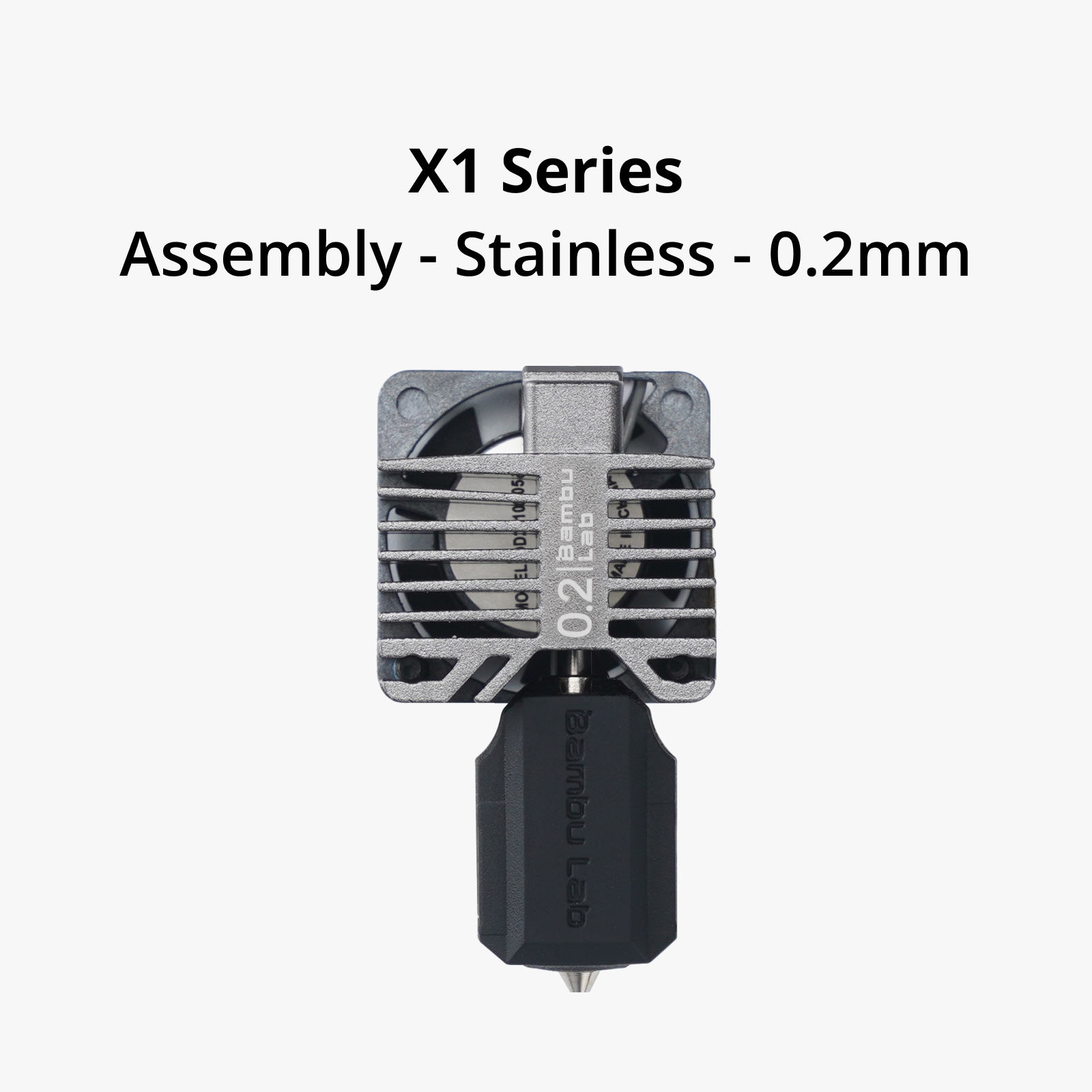 Complete hotend assembly with stainless steel nozzle -0.2mm Для  X1C 1