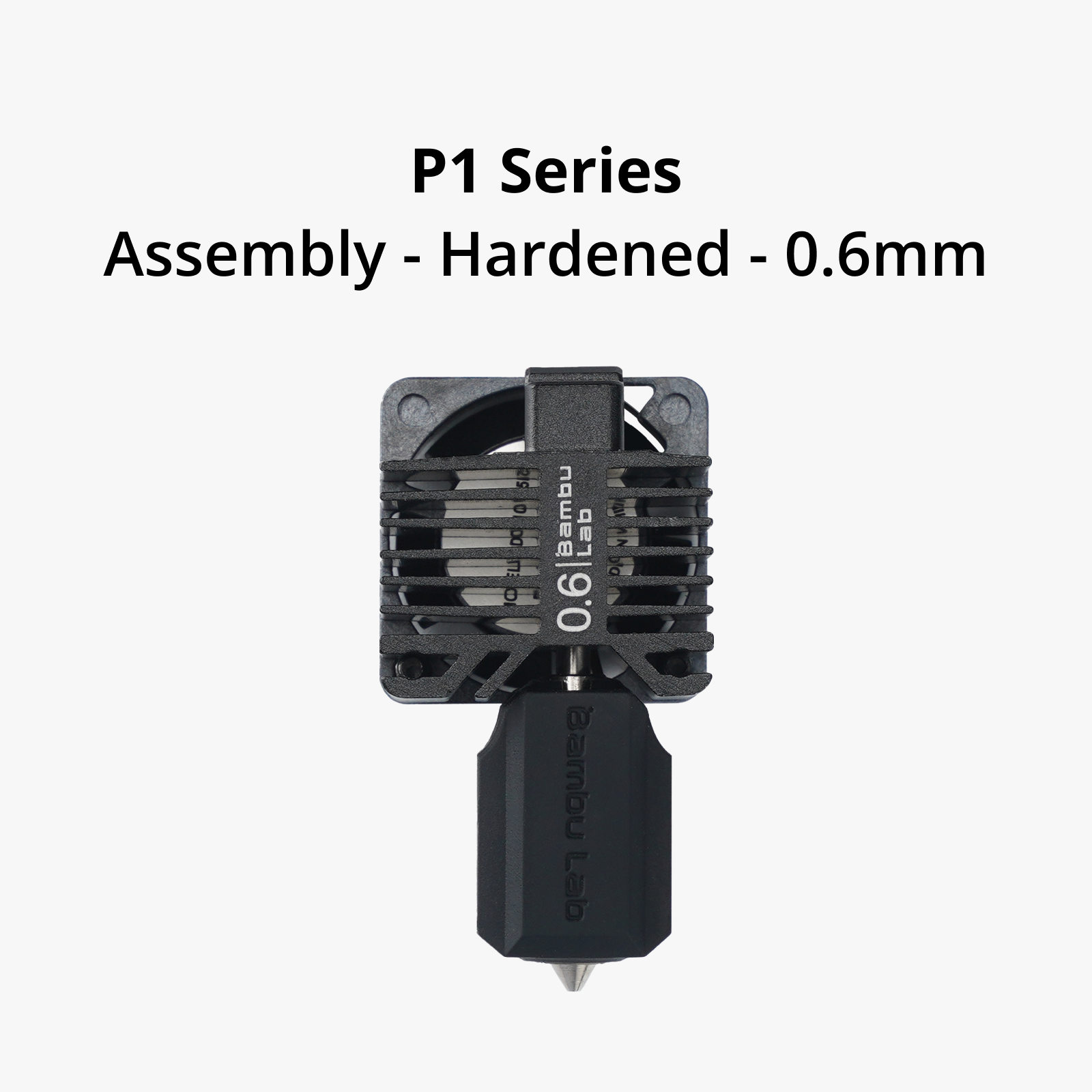 Complete hotend assembly with hardened steel nozzle -0.6mm Для  P1P,P1S 1