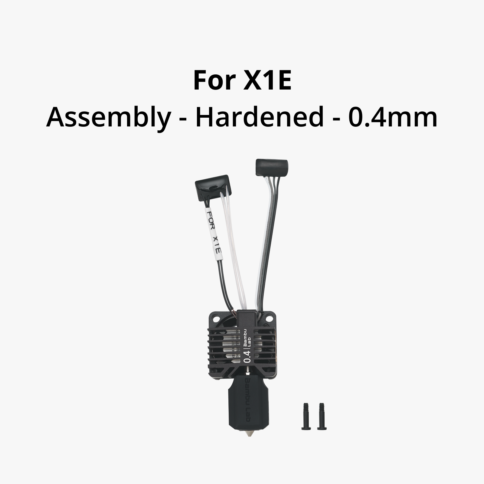 Complete hotend assembly with hardened steel nozzle -0.4mm Для  X1E 1