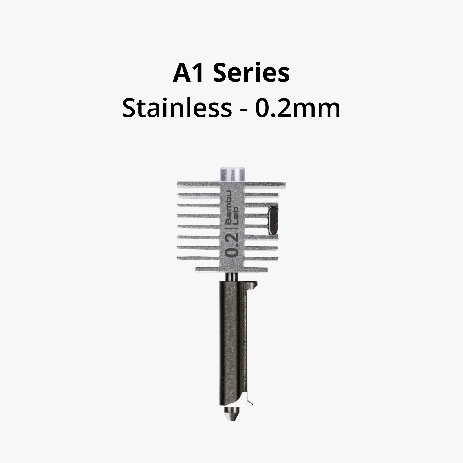 Хотенд — нержавеющее сопло 0.2 мм Bambu Lab для A1 mini,A1  (Hotend with stainless steel nozzle-0.2 mm)